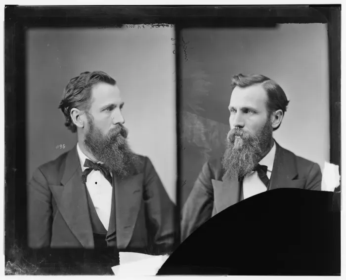 Framed Print : Jonas Hartzell McGowan of Michigan, between 1865 and 1880. Creator: Unknown Framed Print : Jonas Hartzell McGowan of Michigan, between 1865 and 1880. Creator: Unknown