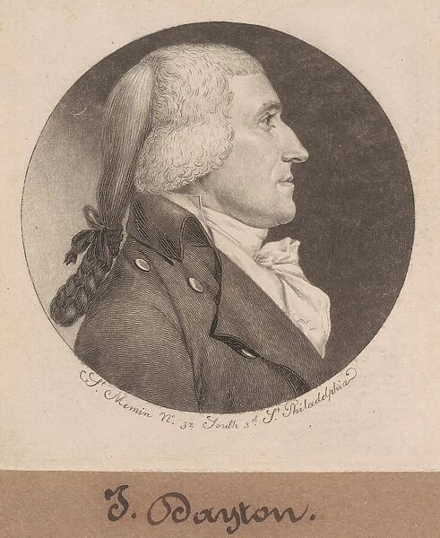 Jonathan Dayton, 1798. Creator: Charles Balthazar Julien Fevret de Saint-Memin