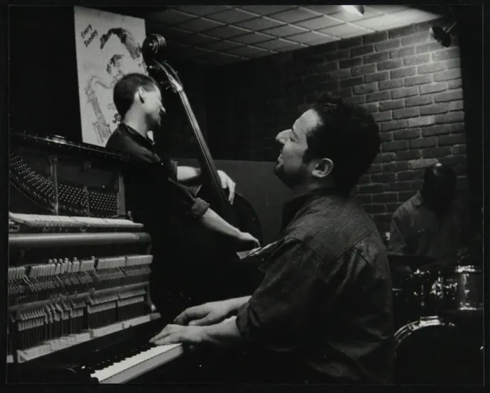 Framed Print : The Jonathan Gee Trio in concert at The Fairway, Welwyn Garden City, Hertfordshire, 7 February 1999