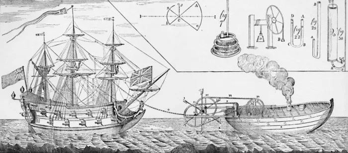 Framed Print : Jonathan Hullss Steam Tug Boat, 1736, (1904) Framed Print : Jonathan Hullss Steam Tug Boat, 1736, (1904)