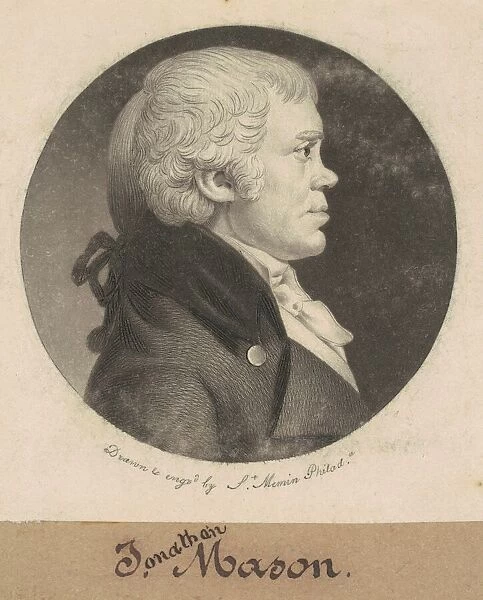Jonathan Mason, 1800. Creator: Charles Balthazar Julien Févret de Saint-Mémin