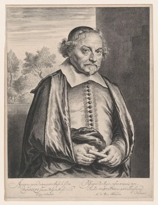 Framed Print : Joost van den Vondel, 17th century. Creator: Jan Lievens Framed Print : Joost van den Vondel, 17th century. Creator: Jan Lievens