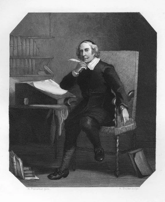 Framed Print : Joost van den Vondel, 17th century Dutch poet and dramatist, c1870. Artist: H Sluyter Framed Print : Joost van den Vondel, 17th century Dutch poet and dramatist, c1870. Artist: H Sluyter