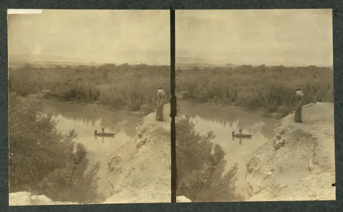 Framed Print : The Jordan River from the heights of Moab (Stereograph), 1911 Framed Print : The Jordan River from the heights of Moab (Stereograph), 1911