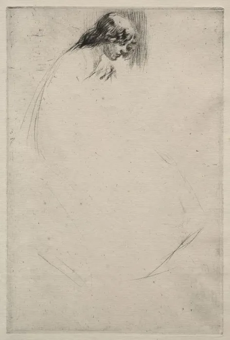 Framed Print : Jos Bent Head. Creator: James McNeill Whistler (American, 1834-1903) Framed Print : Jos Bent Head. Creator: James McNeill Whistler (American, 1834-1903)