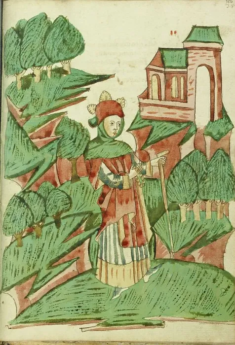 Framed Print : Josaphat as a Pilgrim; Barlaam und Josaphat, 1469. Creators: Hans Schilling, Diebolt Lauber Framed Print : Josaphat as a Pilgrim; Barlaam und Josaphat, 1469. Creators: Hans Schilling, Diebolt Lauber