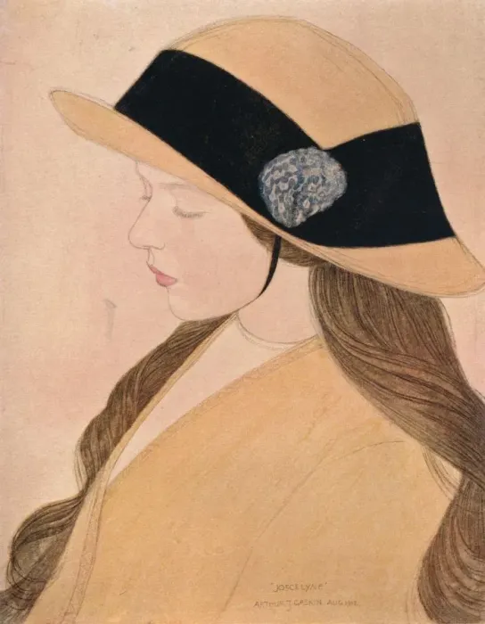 Framed Print : Joscelyne, 1912. Artist: Arthur Joseph Gaskin Framed Print : Joscelyne, 1912. Artist: Arthur Joseph Gaskin
