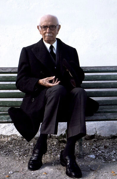 Jose Maria Peman (1898-1981), Spanish writer, photo, 1980