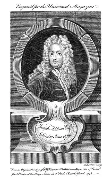 Framed Print : Joseph Addison, English politician and writer, (19th Century) Framed Print : Joseph Addison, English politician and writer, (19th Century)