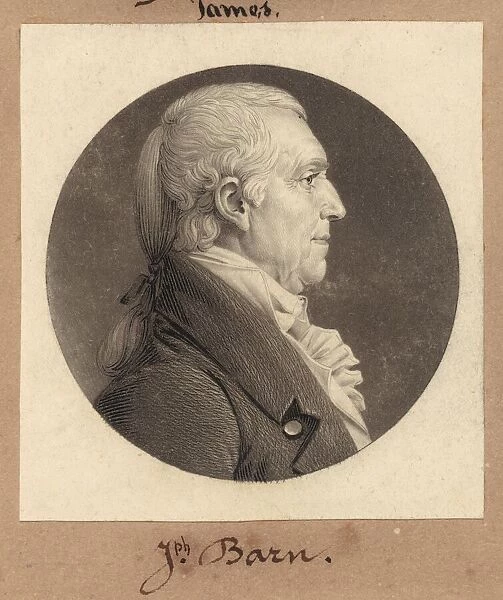 Joseph Barn, 1808. Creator: Charles Balthazar Julien Fevret de Saint-Memin