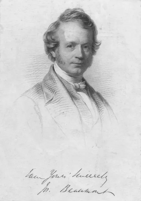 Framed Print : Joseph Beaumont, mid 19th century. Creator: William Holl Framed Print : Joseph Beaumont, mid 19th century. Creator: William Holl