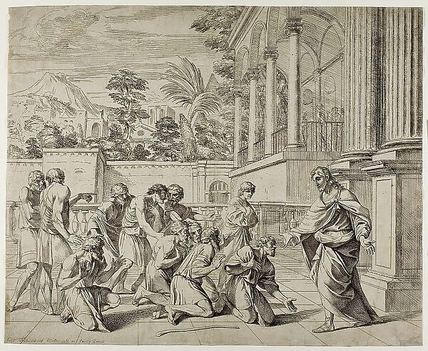 Joseph and his Brethren, c.1657. Creator: Pier Francesco Mola
