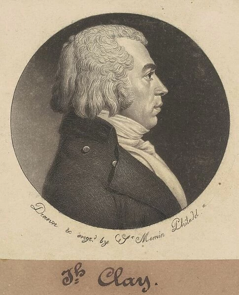 Joseph Clay, 1799. Creator: Charles Balthazar Julien Fevret de Saint-Memin