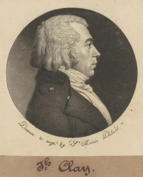 Framed Print : Joseph Clay, 1799. Creator: Charles Balthazar Julien Fevret de Saint-Memin Framed Print : Joseph Clay, 1799. Creator: Charles Balthazar Julien Fevret de Saint-Memin