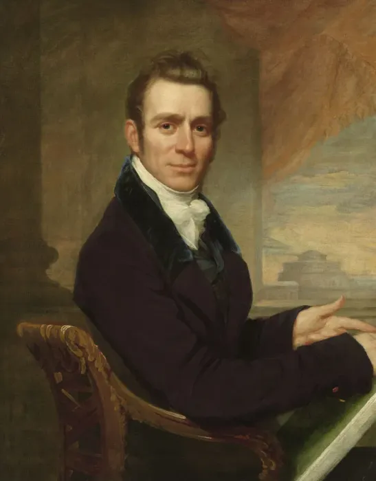 Framed Print : Joseph Delaplaine, January 1819. Creator: John Wesley Jarvis Framed Print : Joseph Delaplaine, January 1819. Creator: John Wesley Jarvis