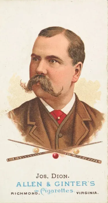Framed Print : Joseph Dion, Billiard Player, from Worlds Champions, Series 1 (N28) for Allen & Framed Print : Joseph Dion, Billiard Player, from Worlds Champions, Series 1 (N28) for Allen &