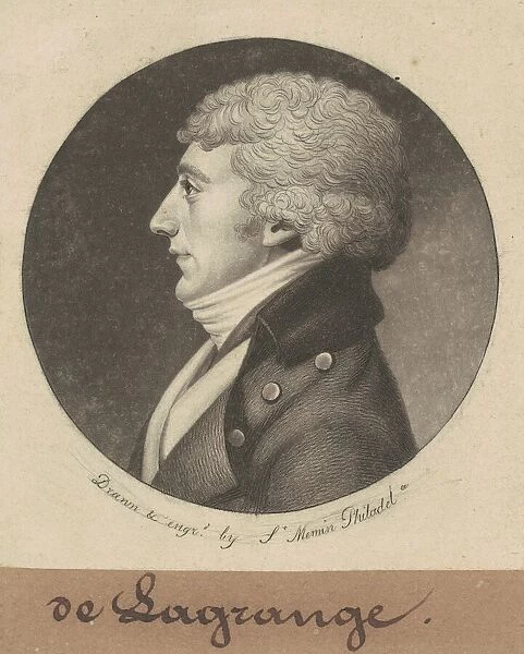 Joseph E. G. M. de la Grange, 1799. Creator: Charles Balthazar Julien Fé