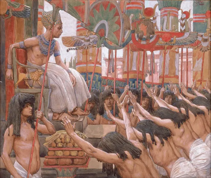 Framed Print : Joseph in Egypt, 1896-1902. Artist: Tissot, James Jacques Joseph (1836-1902) Framed Print : Joseph in Egypt, 1896-1902. Artist: Tissot, James Jacques Joseph (1836-1902)