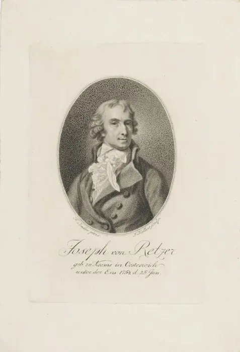 Framed Print : Joseph Friedrich von Retzer (1754-1824), before 1798. Creator: Keller, Joseph (1740-1823) Framed Print : Joseph Friedrich von Retzer (1754-1824), before 1798. Creator: Keller, Joseph (1740-1823)