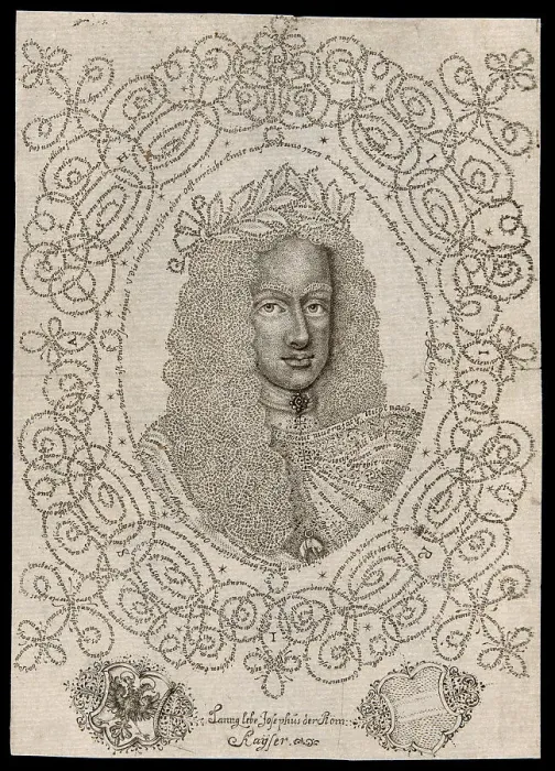 Framed Print : Joseph I (August), Holy Roman Emperor, c. 1705. Creator: Johann Michael Püchler Framed Print : Joseph I (August), Holy Roman Emperor, c. 1705. Creator: Johann Michael Püchler