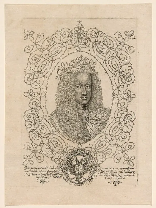 Framed Print : Joseph I (August), Holy Roman Emperor, c. 1705. Creator: Johann Michael Püchler Framed Print : Joseph I (August), Holy Roman Emperor, c. 1705. Creator: Johann Michael Püchler