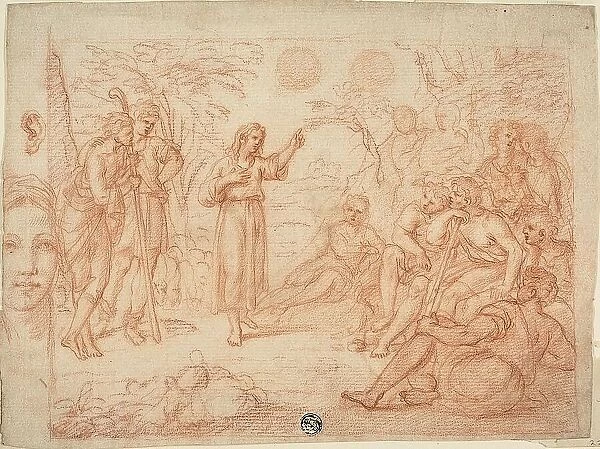 Joseph Interpreting His Dream to His Brothers, n.d. Creator: School of Carlo Maratti Italian, 1625-1713