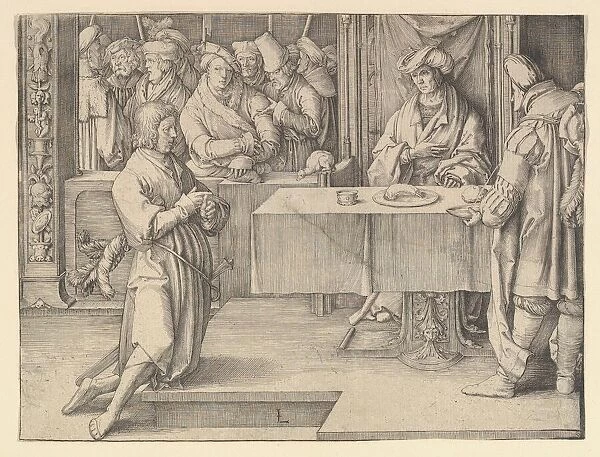 Joseph Interpreting Pharoahs Dreams, 1512. Creator: Lucas van Leyden