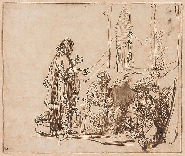Joseph Interpreting the Prisoners Dreams, c. 1638. Creator: Govaert Flinck