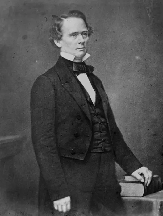 Framed Print : Joseph Lane of Oregon, between 1855 and 1865. Creator: Unknown Framed Print : Joseph Lane of Oregon, between 1855 and 1865. Creator: Unknown