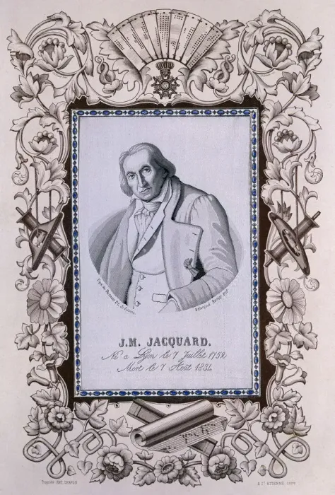 Framed Print : Joseph-Marie Jacquard, inventor of the Jacquard loom, c1850 Framed Print : Joseph-Marie Jacquard, inventor of the Jacquard loom, c1850
