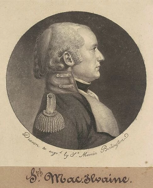 Joseph McIlvaine, 1798-1799. Creator: Charles Balthazar Julien Fé