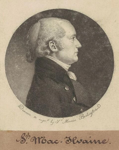 Joseph McIlvaine, 1798. Creator: Charles Balthazar Julien Fevret de Saint-Memin