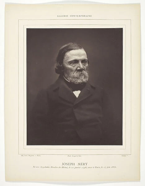 Joseph Mery, c. 1876  /  84. Creator: Unknown