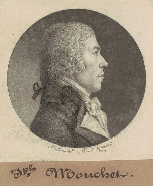 Joseph Mouchet, 1798. Creator: Charles Balthazar Julien Fevret de Saint-Memin