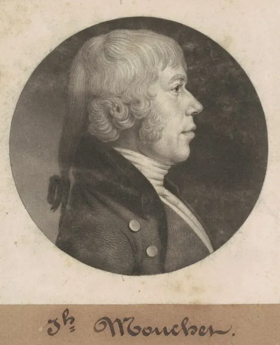 Framed Print : Joseph Mouchet, 1802. Creator: Charles Balthazar Julien Fevret de Saint-Memin Framed Print : Joseph Mouchet, 1802. Creator: Charles Balthazar Julien Fevret de Saint-Memin