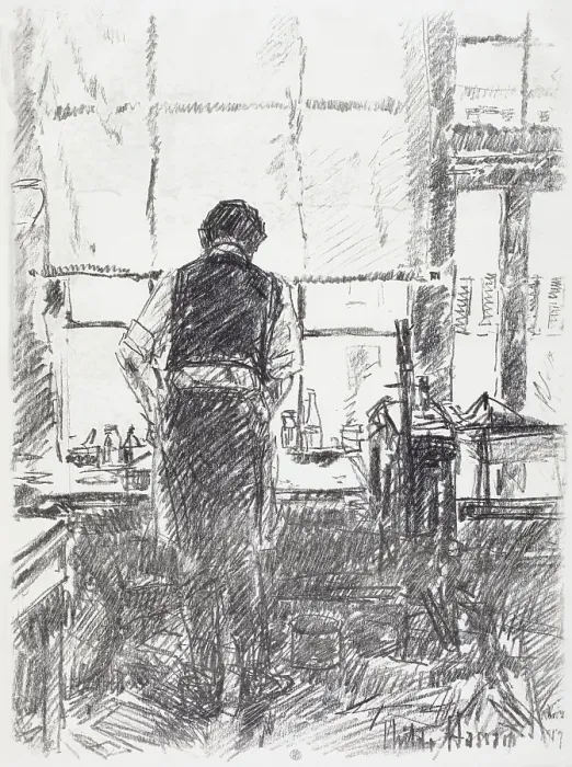 Framed Print : Joseph Pannell, 1917. Creator: Frederick Childe Hassam Framed Print : Joseph Pannell, 1917. Creator: Frederick Childe Hassam
