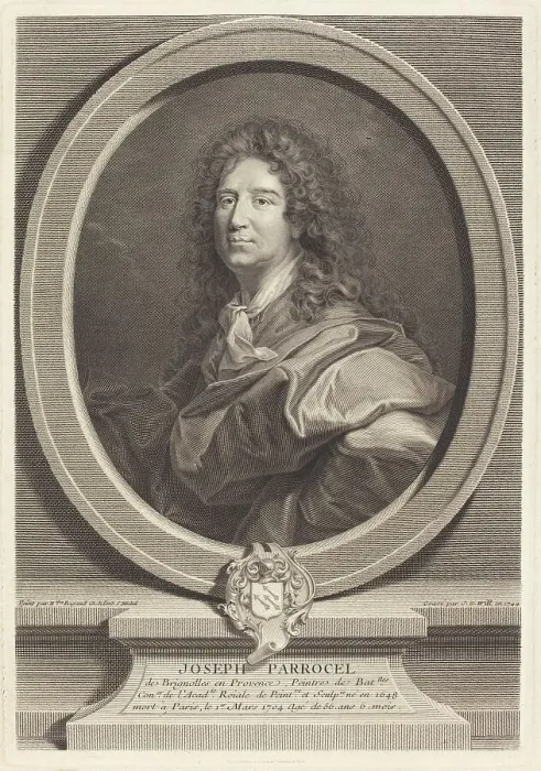Framed Print : Joseph Parrocel, 1744. Creator: Johann Georg Wille Framed Print : Joseph Parrocel, 1744. Creator: Johann Georg Wille