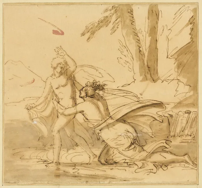 Framed Print : Joseph and Patiphar's Wife, n.d. Creator: Benjamin West Framed Print : Joseph and Patiphar's Wife, n.d. Creator: Benjamin West