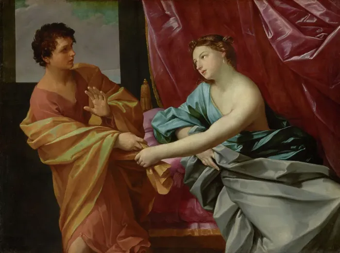 Framed Print : Joseph and Potiphar's Wife, about 1630. Creator: Guido Reni Framed Print : Joseph and Potiphar's Wife, about 1630. Creator: Guido Reni