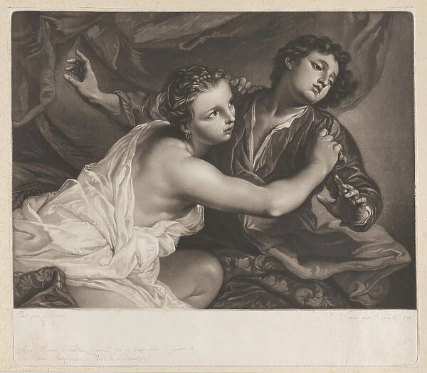 Joseph and Potiphar's Wife, 1793. Creator: Joseph Adrianus Clarot