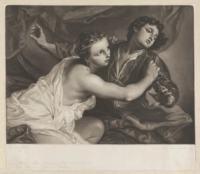 Framed Print : Joseph and Potiphar's Wife, 1793. Creator: Joseph Adrianus Clarot Framed Print : Joseph and Potiphar's Wife, 1793. Creator: Joseph Adrianus Clarot