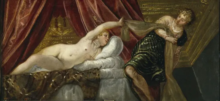 Framed Print : Joseph and Potiphars Wife. Artist: Tintoretto, Jacopo (1518-1594) Framed Print : Joseph and Potiphars Wife. Artist: Tintoretto, Jacopo (1518-1594)