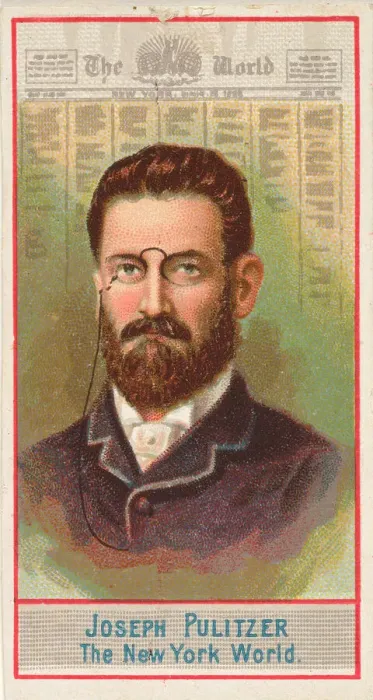 Framed Print : Joseph Pulitzer, The New York World, from the American Editors series (N1) for Allen & Framed Print : Joseph Pulitzer, The New York World, from the American Editors series (N1) for Allen &