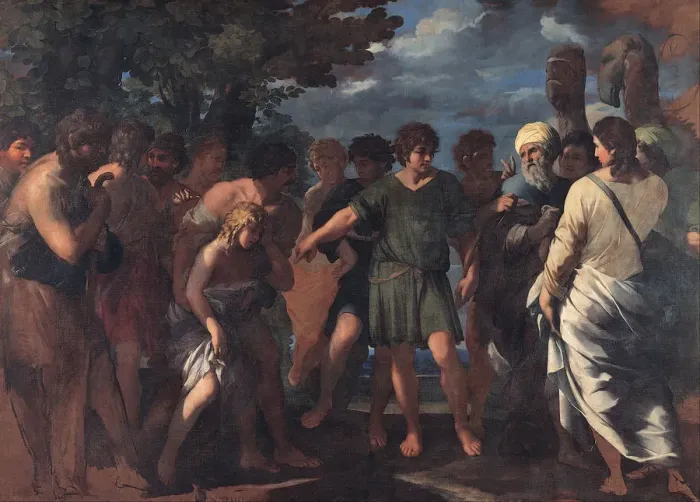 Framed Print : Joseph sold by his brothers, 1636-1641. Artist: Bottala, Giovanni Maria (1613-1644) Framed Print : Joseph sold by his brothers, 1636-1641. Artist: Bottala, Giovanni Maria (1613-1644)