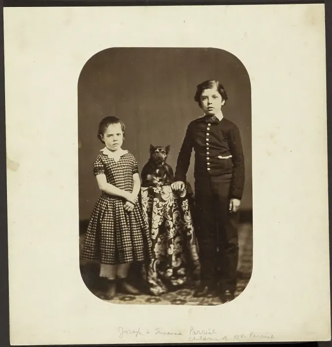 Framed Print : Joseph and Susanna Parrish, 1860s. Creator: Frederick Gutekunst Framed Print : Joseph and Susanna Parrish, 1860s. Creator: Frederick Gutekunst