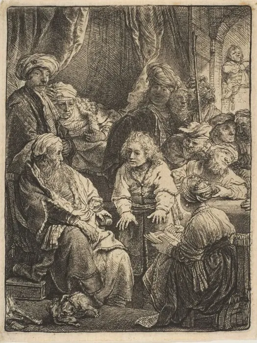 Framed Print : Joseph Telling His Dreams, 1638. Creator: Rembrandt Harmensz van Rijn Framed Print : Joseph Telling His Dreams, 1638. Creator: Rembrandt Harmensz van Rijn