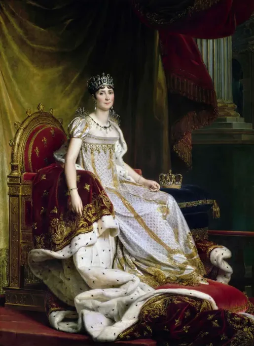 Framed Print : Josephine de Beauharnais, the first wife of Napoleon Bonaparte (1763-1814) in Coronation costume, 1807-1808. Artist: Gerard, Francois Pascal Simon (1770-1837) Framed Print : Josephine de Beauharnais, the first wife of Napoleon Bonaparte (1763-1814) in Coronation costume, 1807-1808. Artist: Gerard, Francois Pascal Simon (1770-1837)