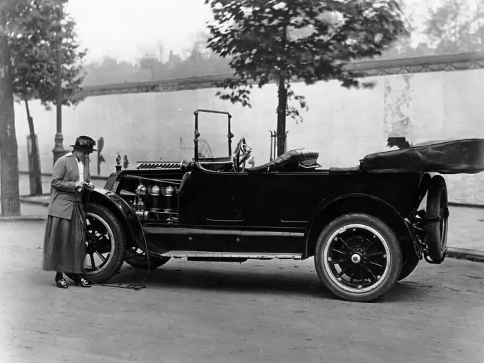 Framed Print : Josephine Boston with a 1914 Cadillac, (c1914?) Framed Print : Josephine Boston with a 1914 Cadillac, (c1914?)