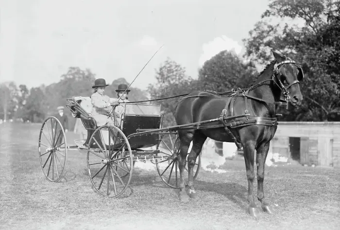 Framed Print : Josephine Eliz. Jenks driving Frills, between c1910 and c1915. Creator: Bain News Service Framed Print : Josephine Eliz. Jenks driving Frills, between c1910 and c1915. Creator: Bain News Service