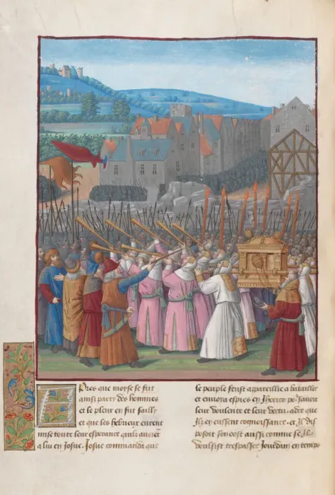 Framed Print : Joshua and the Fall of Jericho. Illustration in Flavius Josephus Antiquities of the Jews (Antiquit Framed Print : Joshua and the Fall of Jericho. Illustration in Flavius Josephus Antiquities of the Jews (Antiquit